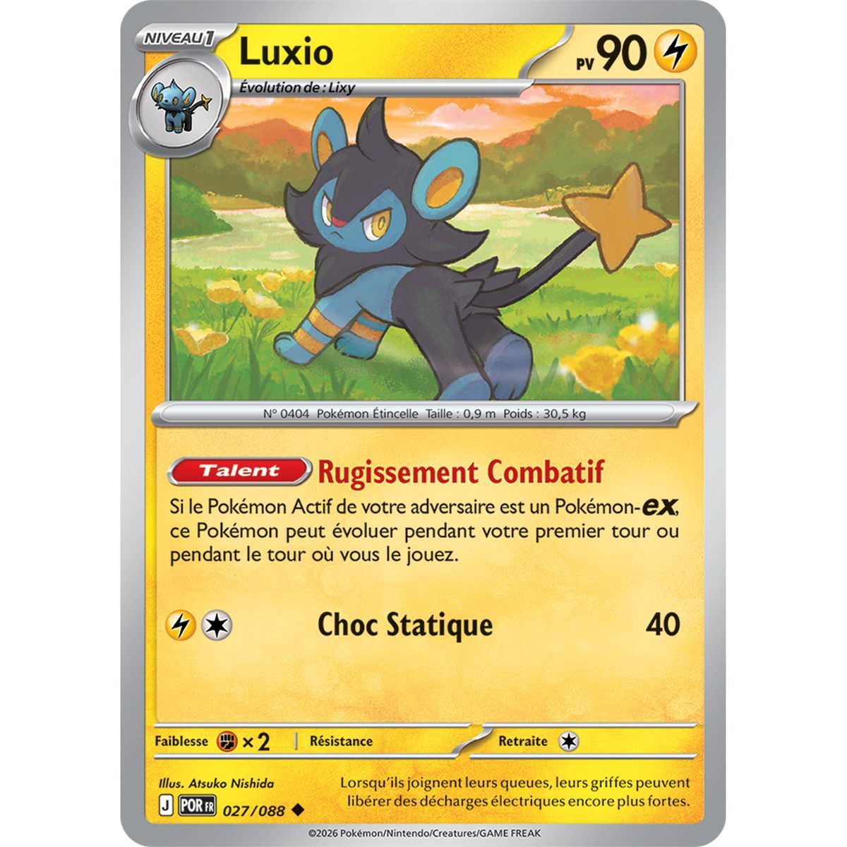 Luxio - Peu Commune 27/88 - ME03 - Pokémon - Méga-Évolution Équilibre Parfait