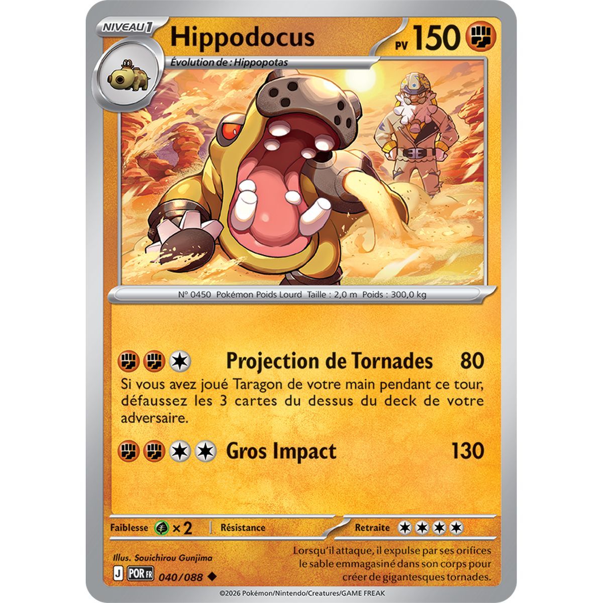 Hippodocus - Reverse 40/88 - ME03 - Pokémon - Méga-Évolution Équilibre Parfait