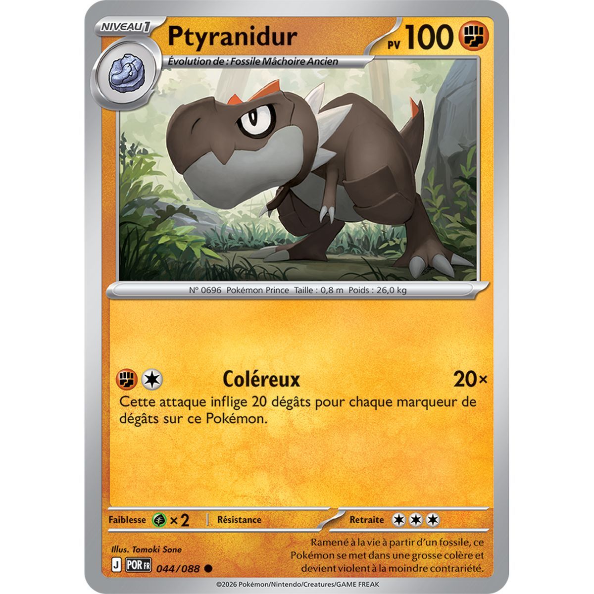 Ptyranidur - Reverse 44/88 - ME03 - Pokémon - Méga-Évolution Équilibre Parfait