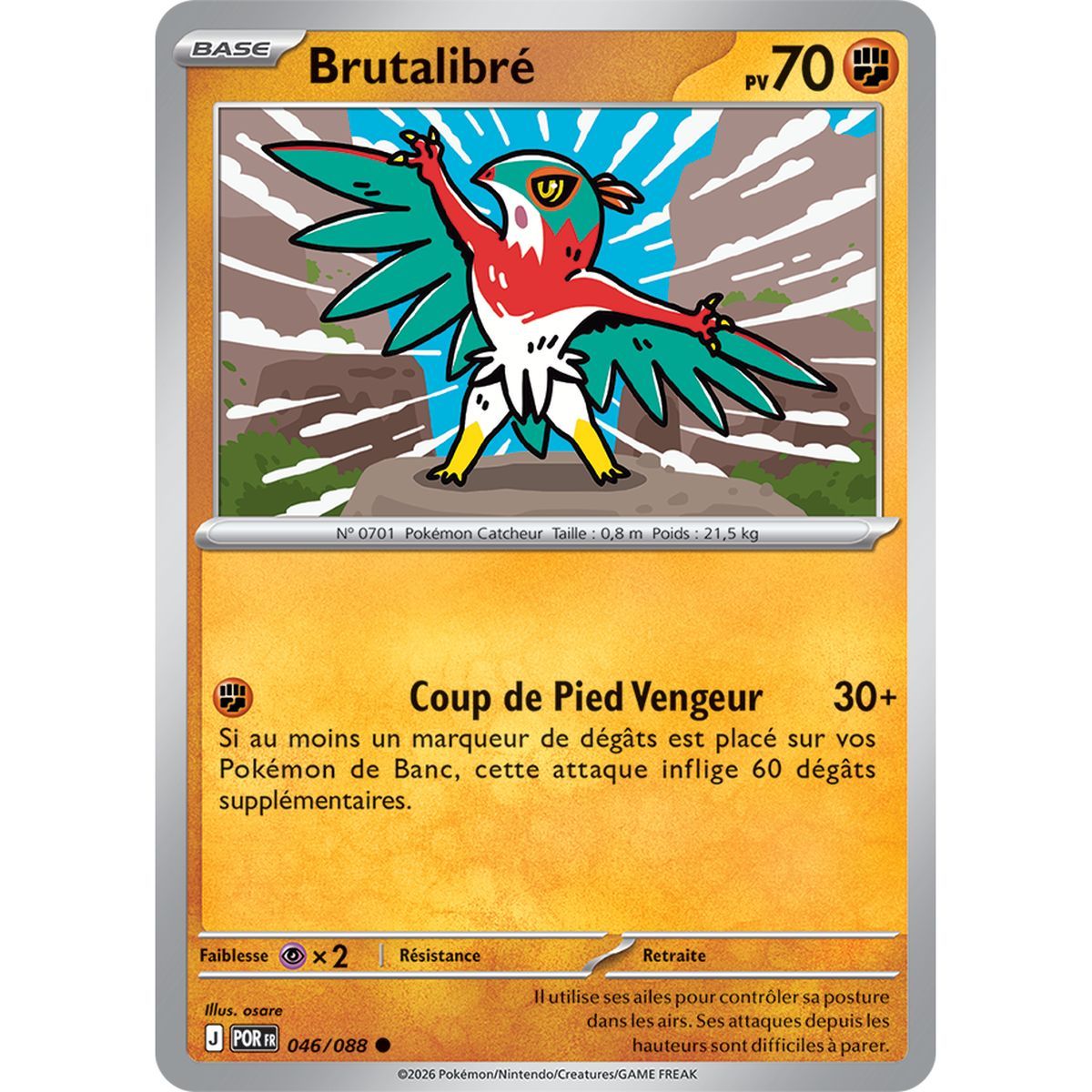 Brutalibré - Reverse 46/88 - ME03 - Pokémon - Méga-Évolution Équilibre Parfait