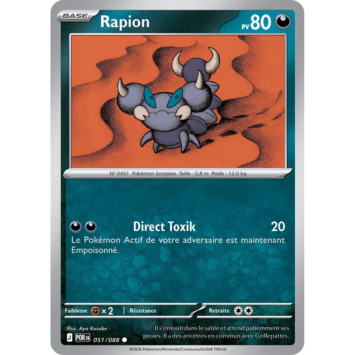 Rapion - Reverse 51/88 - ME03 - Pokémon - Méga-Évolution Équilibre Parfait