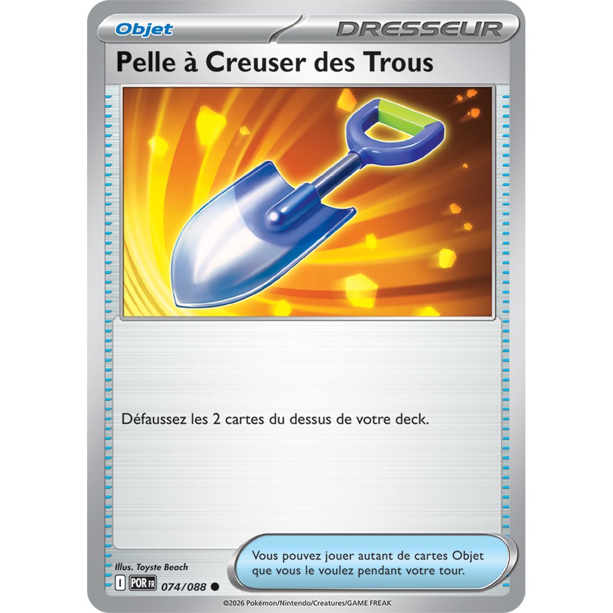 Pelle à Creuser des Trous - Reverse 74/88 - ME03 - Pokémon - Méga-Évolution Équilibre Parfait