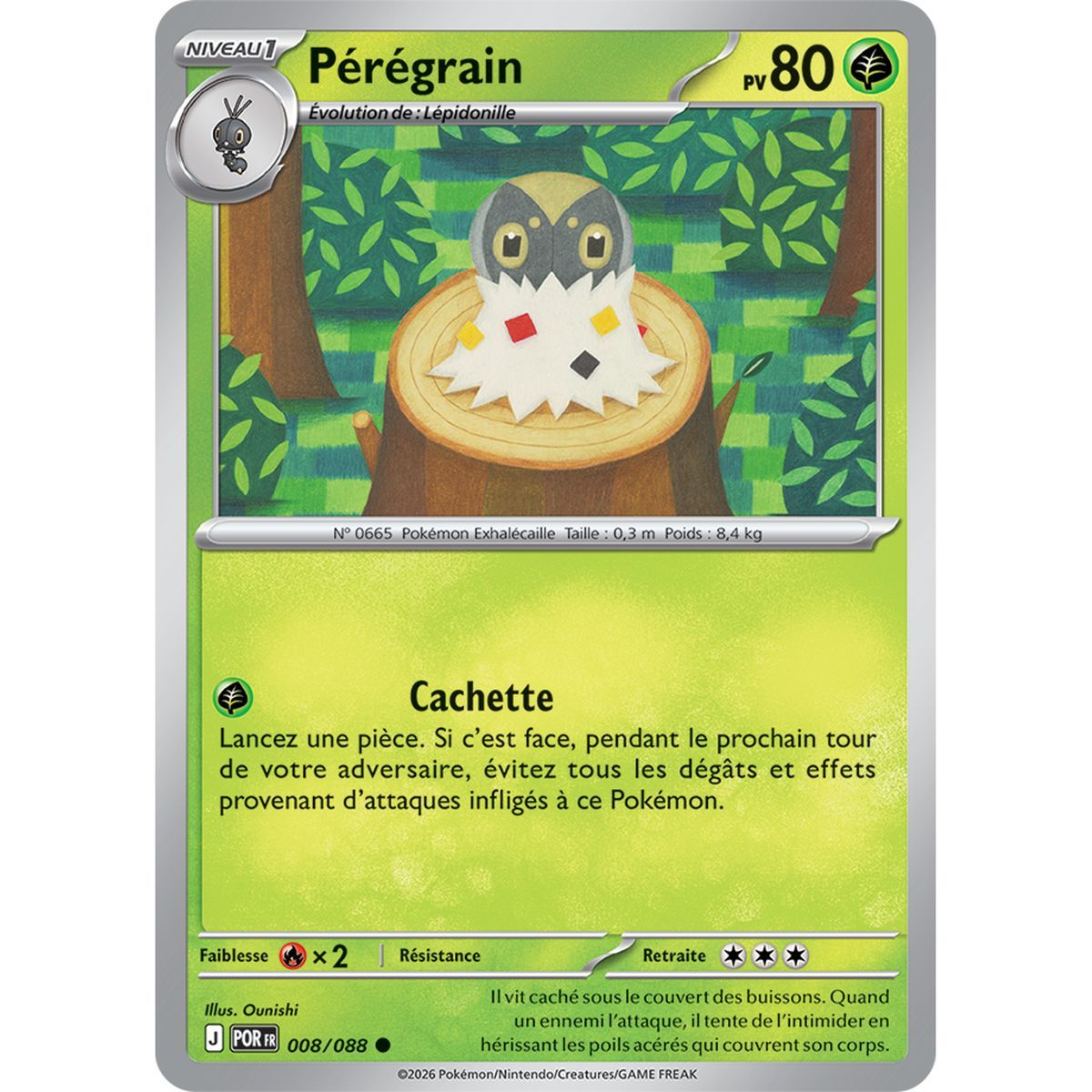Pérégrain - Reverse 8/88 - ME03 - Pokémon - Méga-Évolution Équilibre Parfait