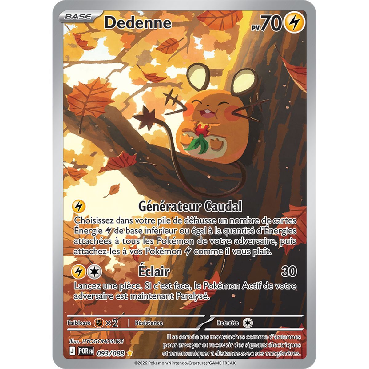 Dedenne - Illustration Rare 93/88 - ME03 - Pokémon - Méga-Évolution Équilibre Parfait