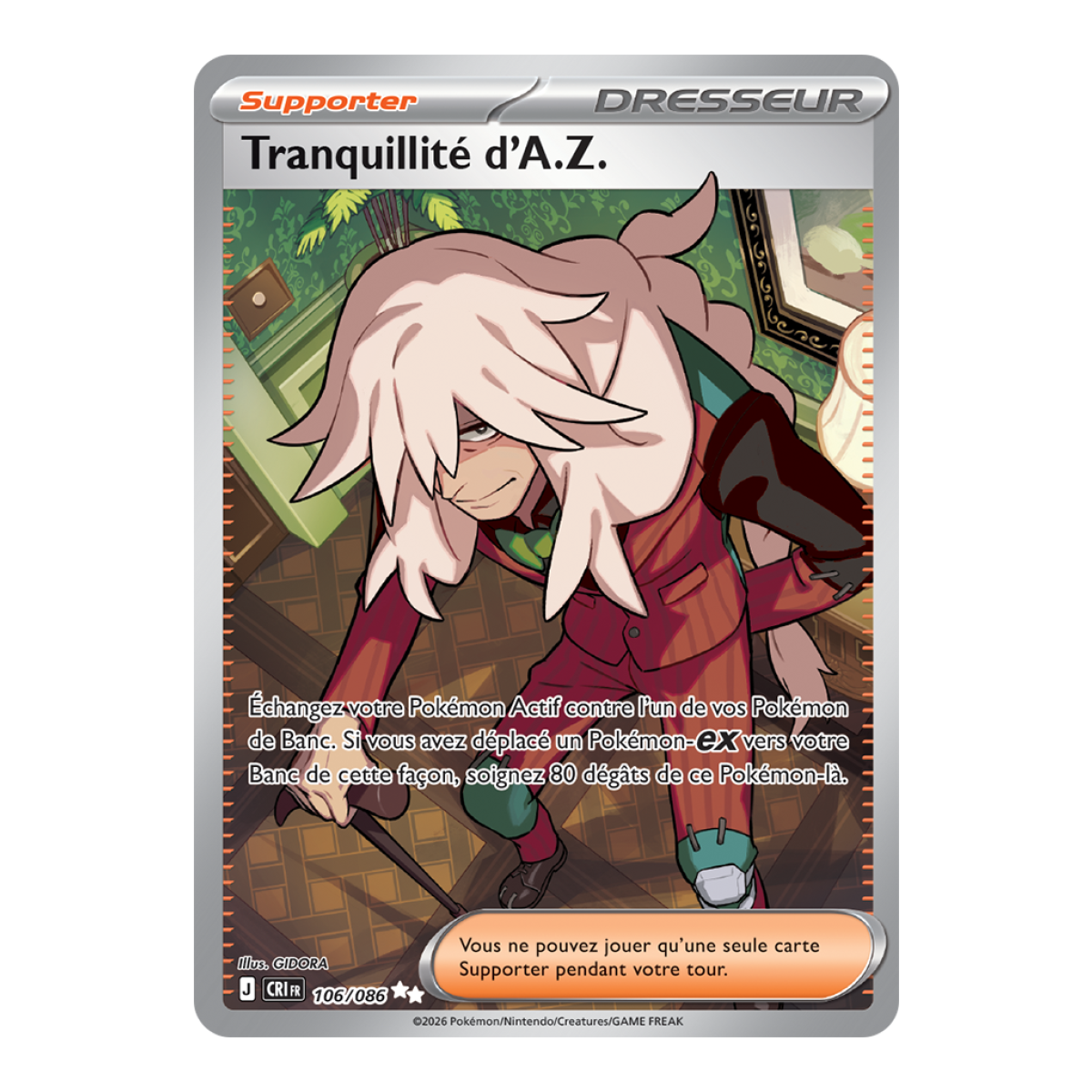 Tranquillité d’A.Z. - Ultra Rare 106/86 - ME04 - Pokémon - Méga-Évolution Chaos Ascendant
