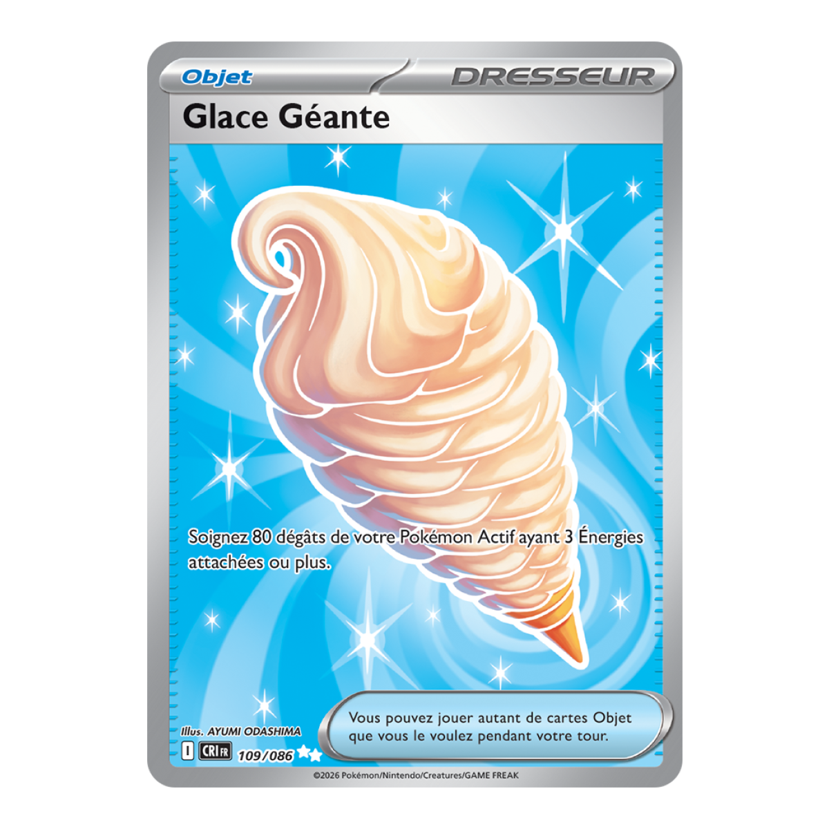 Glace Géante - Ultra Rare 109/86 - ME04 - Pokémon - Méga-Évolution Chaos Ascendant