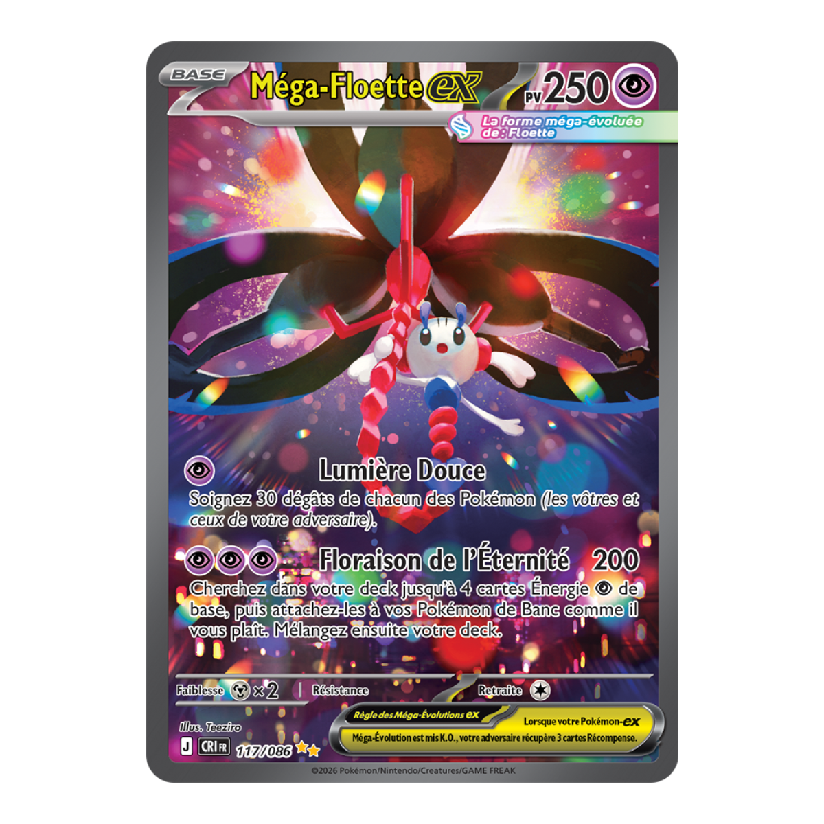 Méga-Floette-ex - Special Illustration Rare 117/86 - ME04 - Pokémon - Méga-Évolution Chaos Ascendant