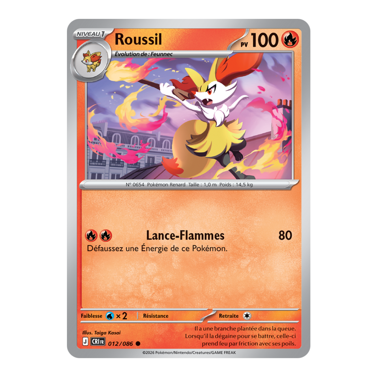 Roussil - Commune 12/86 - ME04 - Pokémon - Méga-Évolution Chaos Ascendant
