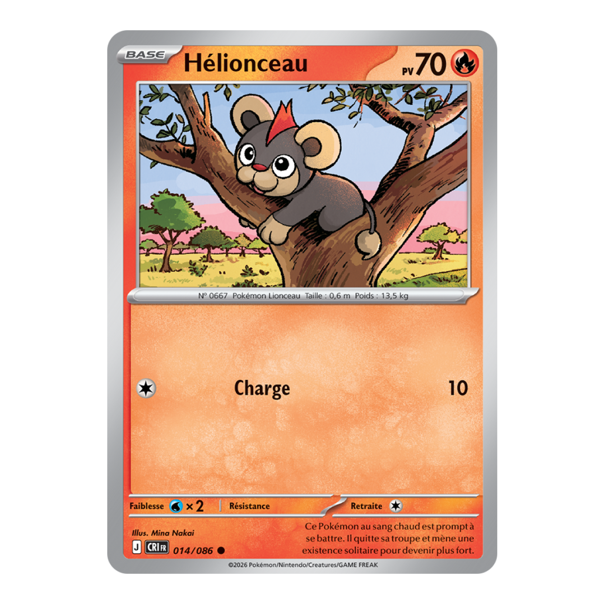 Hélionceau - Reverse 14/86 - ME04 - Pokémon - Méga-Évolution Chaos Ascendant