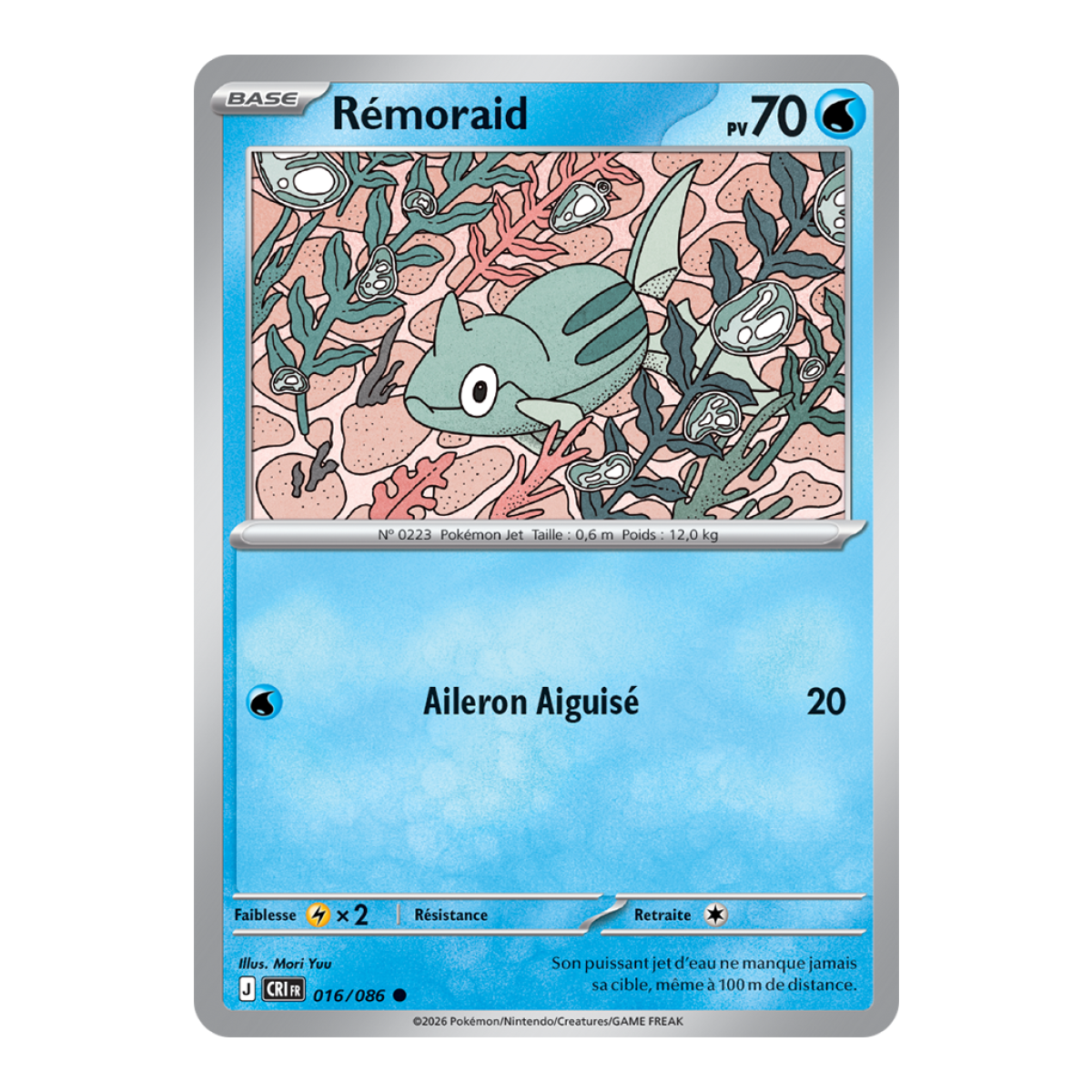 Rémoraid - Reverse 16/86 - ME04 - Pokémon - Méga-Évolution Chaos Ascendant