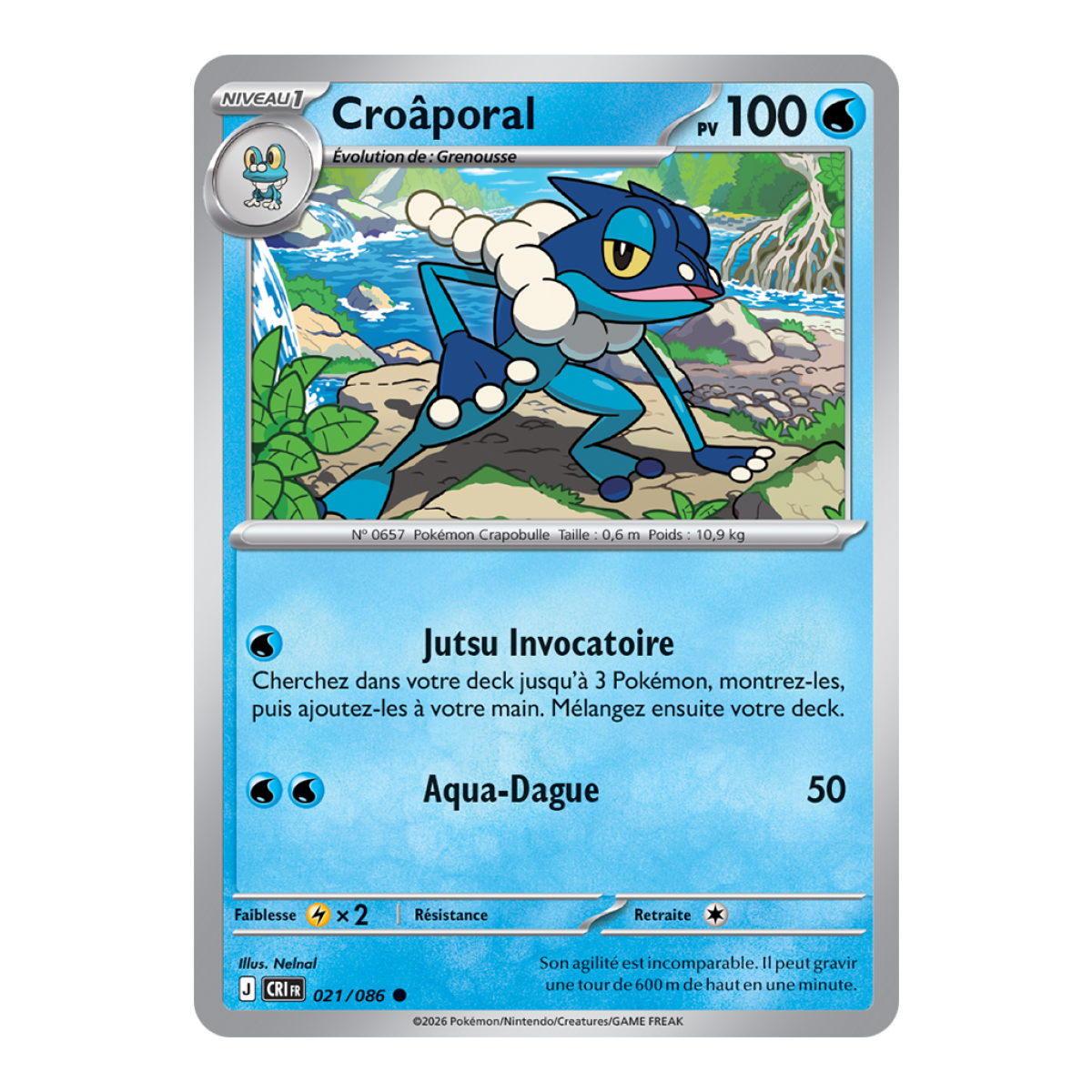 Croâporal - Reverse 21/86 - ME04 - Pokémon - Méga-Évolution Chaos Ascendant