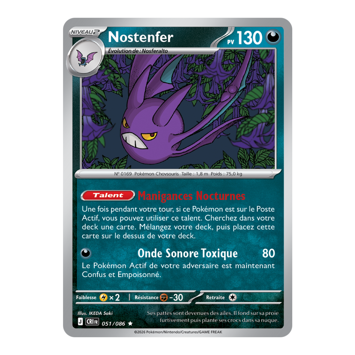 Nostenfer - Reverse 51/86 - ME04 - Pokémon - Méga-Évolution Chaos Ascendant