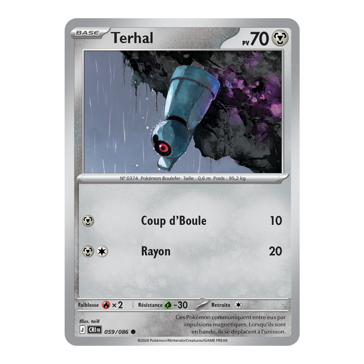 Terhal - Reverse 59/86 - ME04 - Pokémon - Méga-Évolution Chaos Ascendant