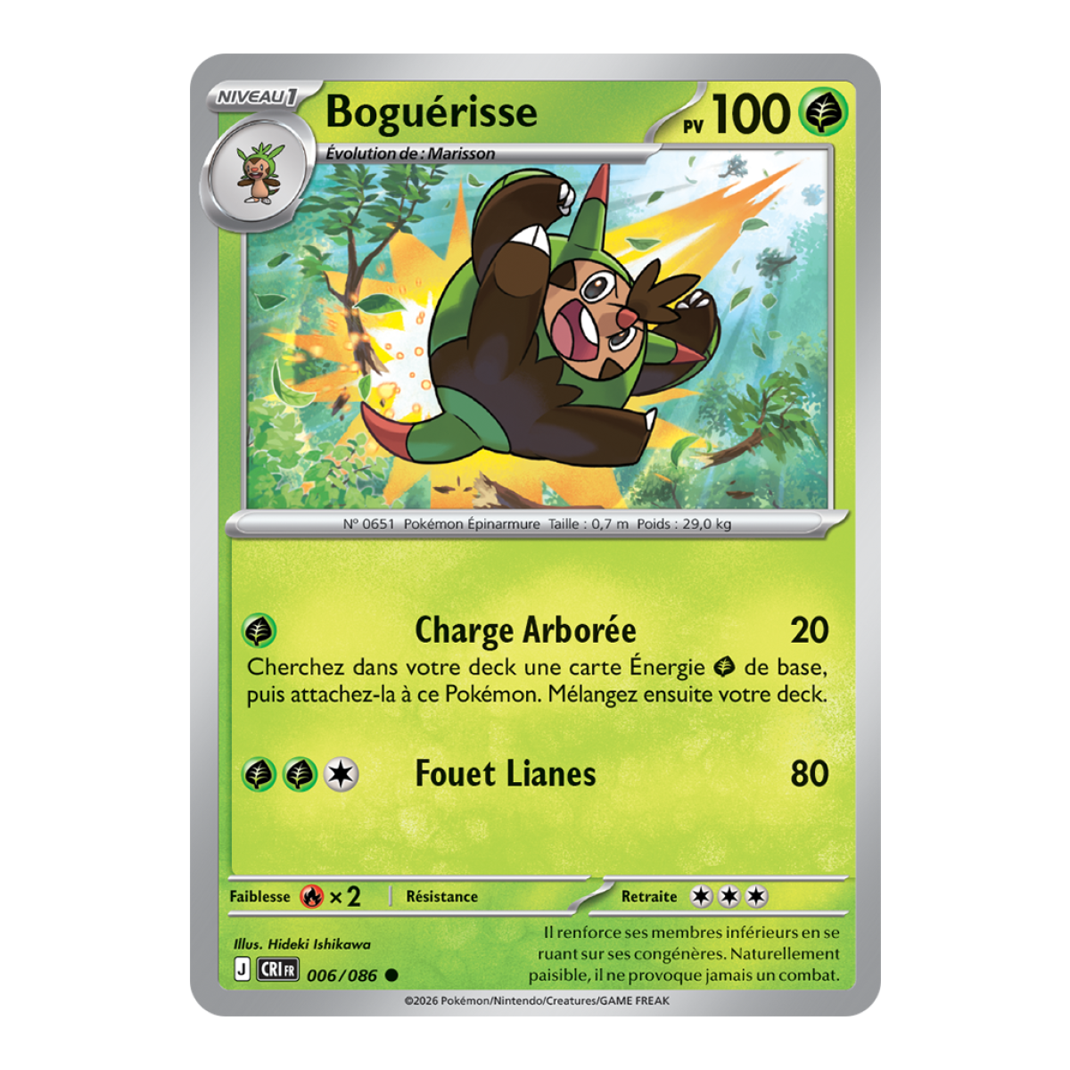 Boguérisse - Commune 6/86 - ME04 - Pokémon - Méga-Évolution Chaos Ascendant