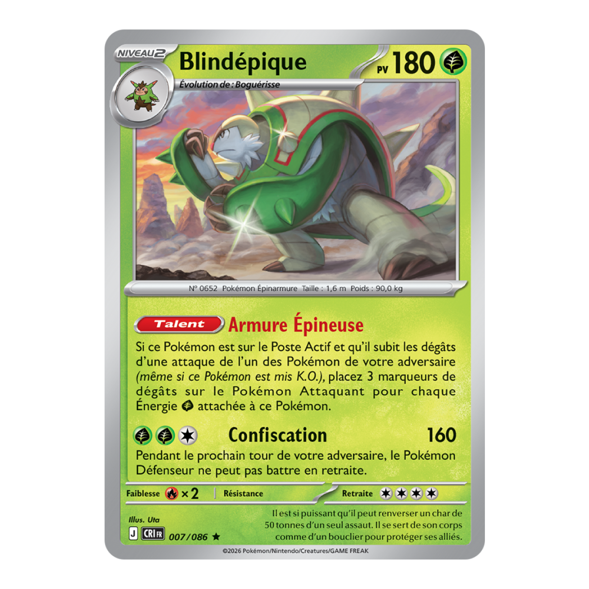 Blindépique - Reverse 7/86 - ME04 - Pokémon - Méga-Évolution Chaos Ascendant