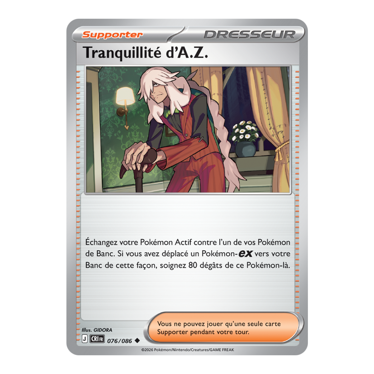 Tranquillité d’A.Z. - Peu Commune 76/86 - ME04 - Pokémon - Méga-Évolution Chaos Ascendant