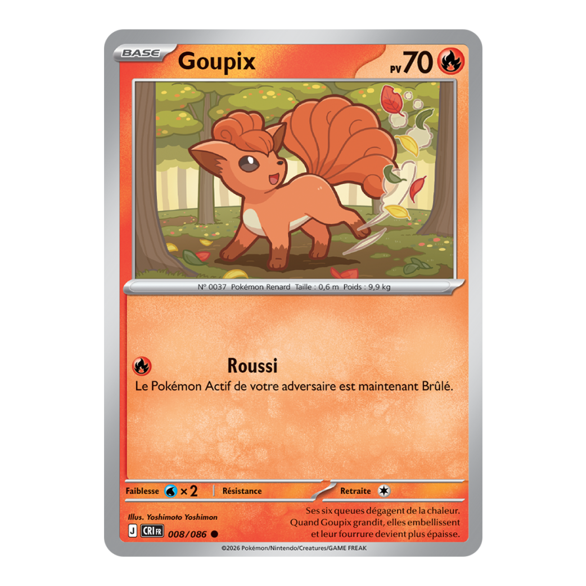 Goupix - Reverse 8/86 - ME04 - Pokémon - Méga-Évolution Chaos Ascendant