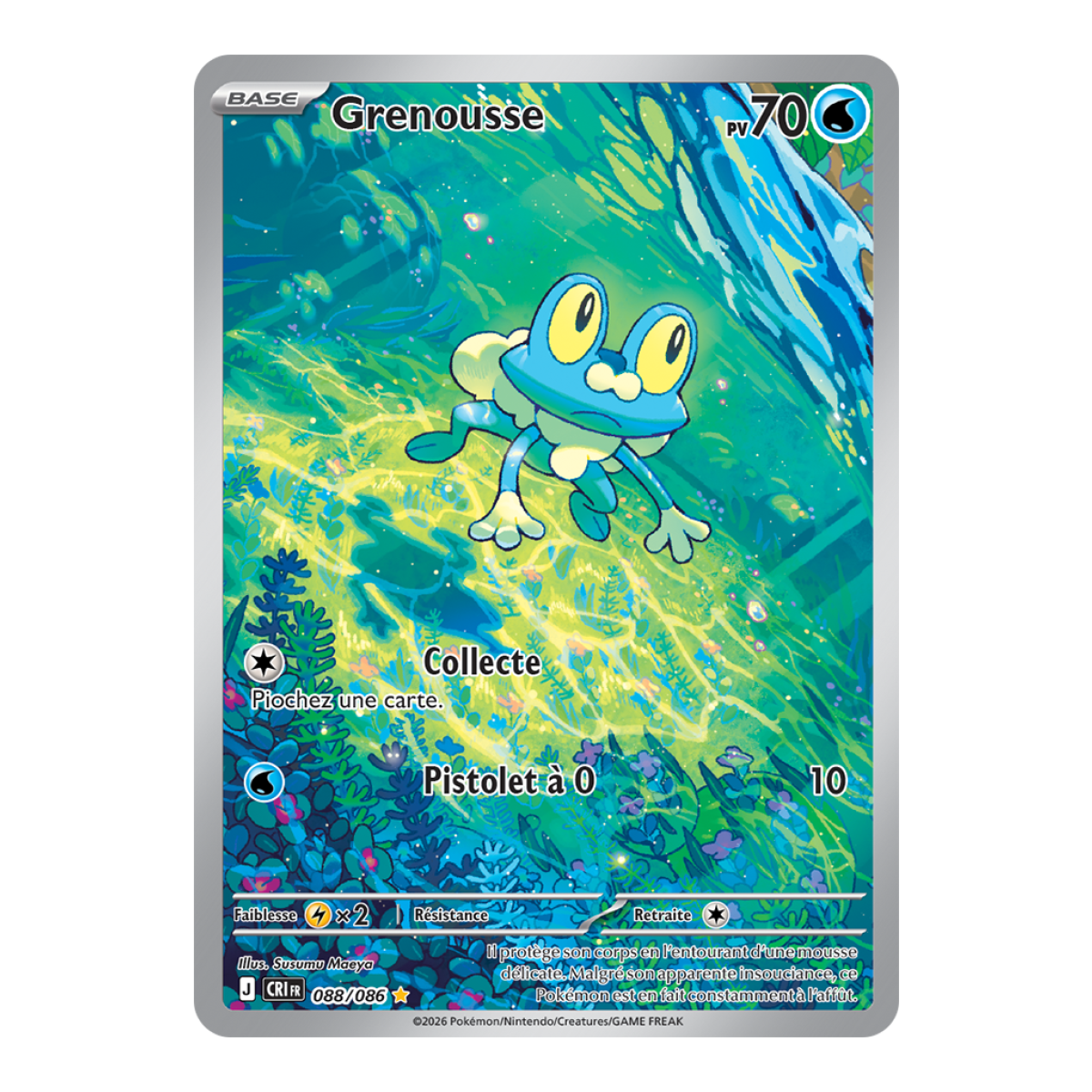 Grenousse - Illustration Rare 88/86 - ME04 - Pokémon - Méga-Évolution Chaos Ascendant