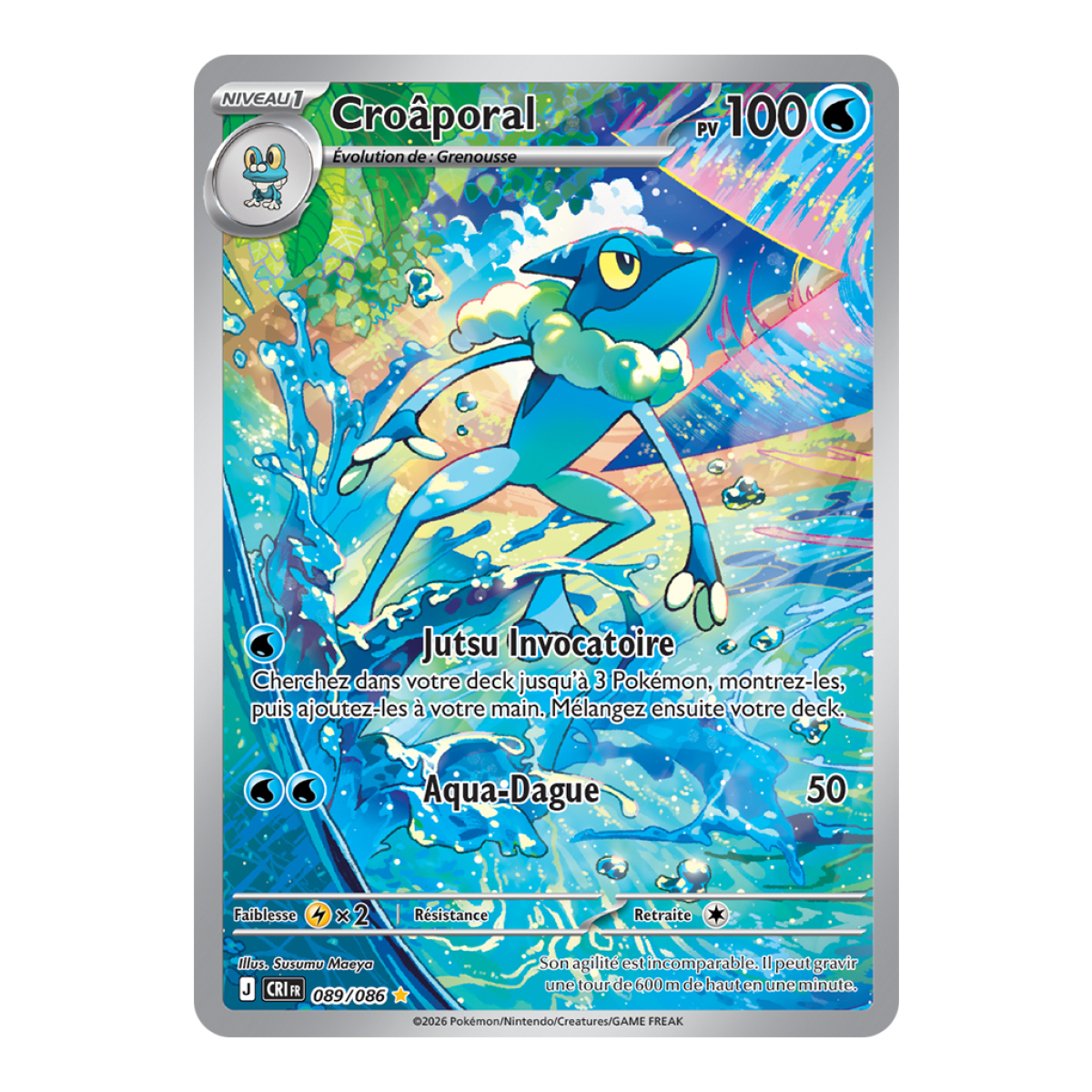 Croâporal - Illustration Rare 89/86 - ME04 - Pokémon - Méga-Évolution Chaos Ascendant