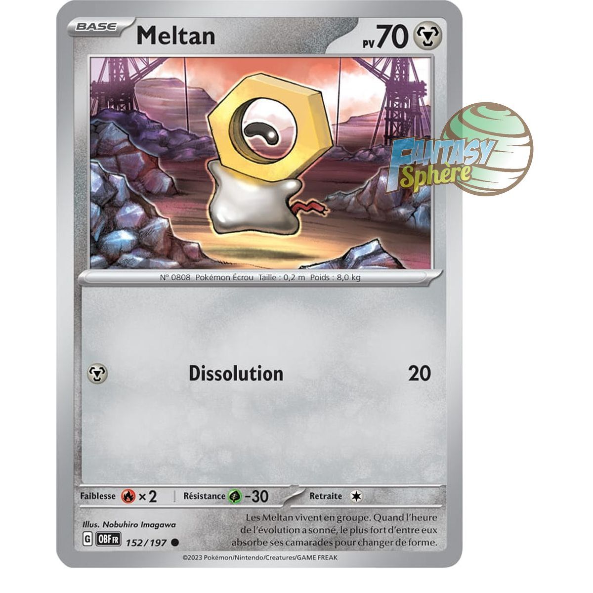 Meltan - Reverse 152/197 - Ecarlate et Violet Flammes Obsidiennes