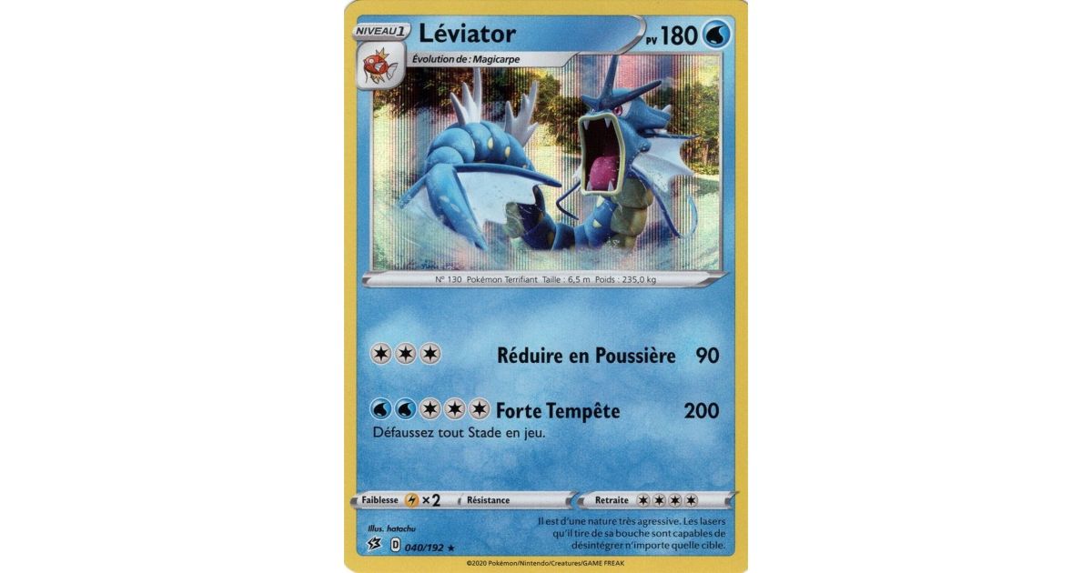 Pokemon Gyarados 040/192 Holo Card Lot – Rebel Clash Evolution Set – 2 Card Pack May Include Reverse Holo - View #7