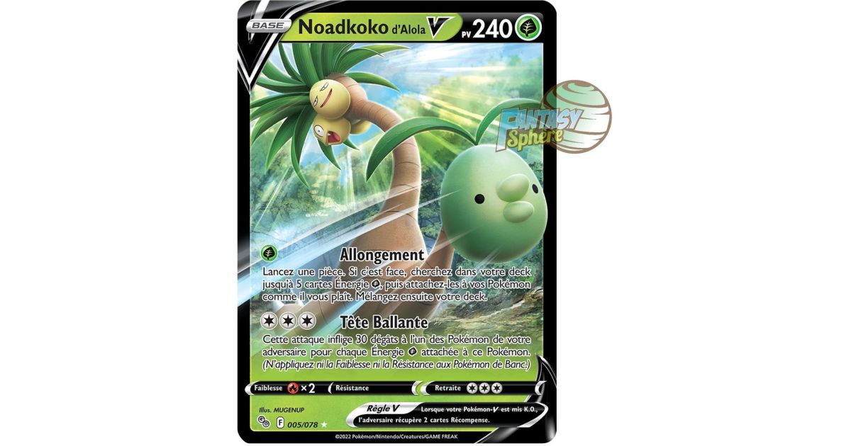 Coffret Cartes Pokémon V Noadkoko