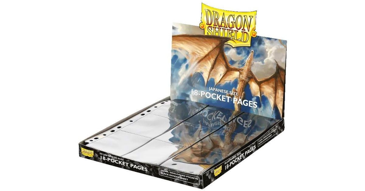 Dragon Shield - 50 Pages de Classeur Japanese Size - 18 Cases - Side-Load  Black Clear (10) - Fantasy Sphere