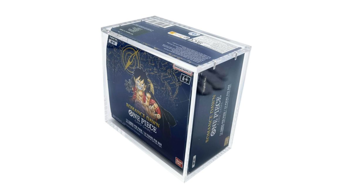 Boîtier Acrylique Transparent à Assembler – Compatible One Piece Booster Display Box – Protection UV, Chocs, Poussière – Fabriqué En Allemagne