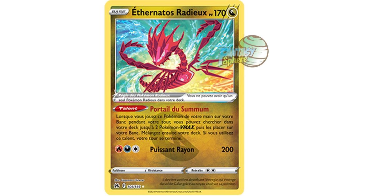 Carte Pokemon Ethernatos Radieux Zenith Supreme Français Fr (Gebraucht
