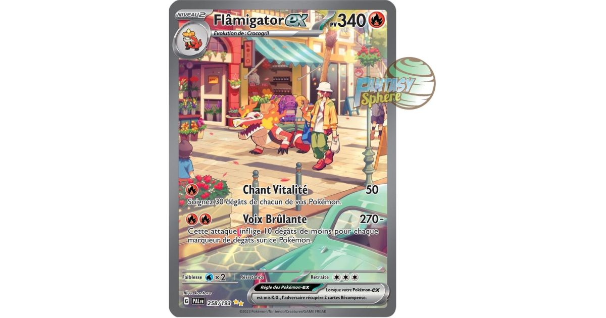 272/193 - Flâmigator ex - EV02 Évolution à Paldea
