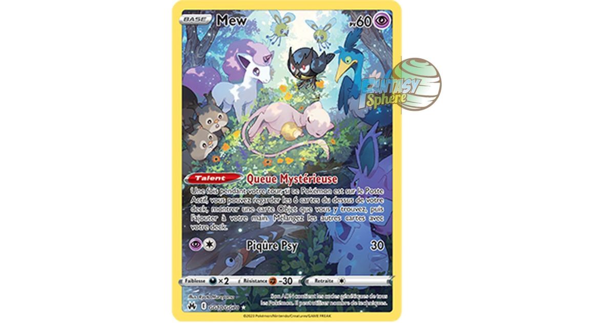 MEW GG10/GG70 Zénith Suprême EB12.5 Epée & Bouclier VF FR Carte Pokémon MEW GG10/GG70 Zénith Suprême EB12.5 Epée & Bouclier VF FR Carte Pokémon