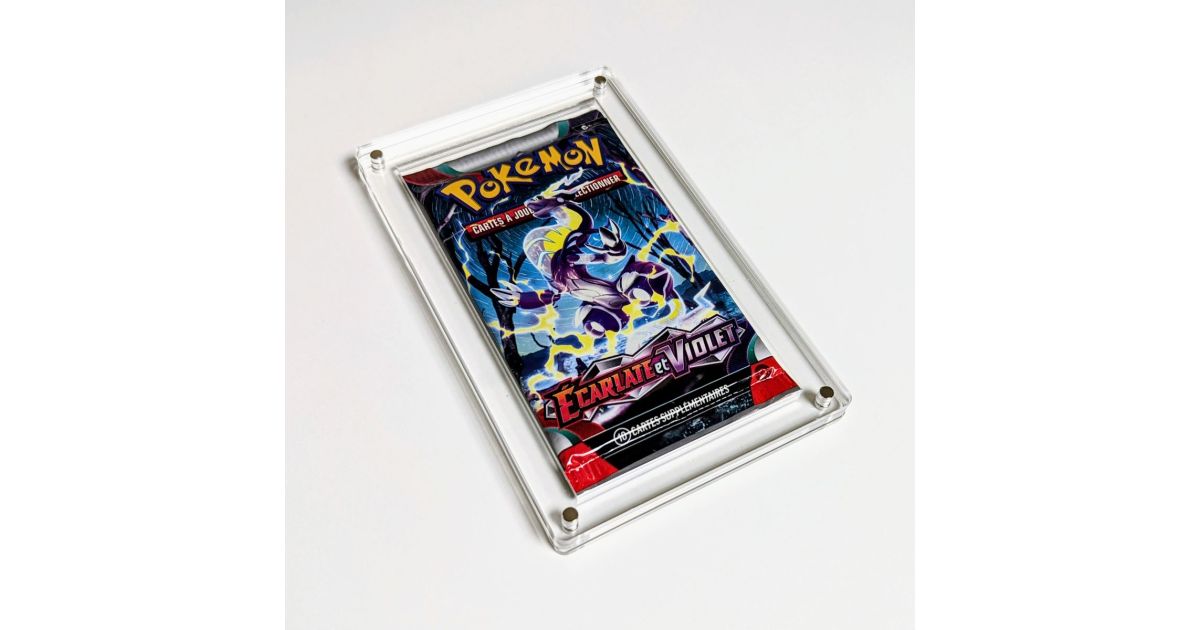Boite de protection Acrylique Treasurewise boîte de boosters Pokémon