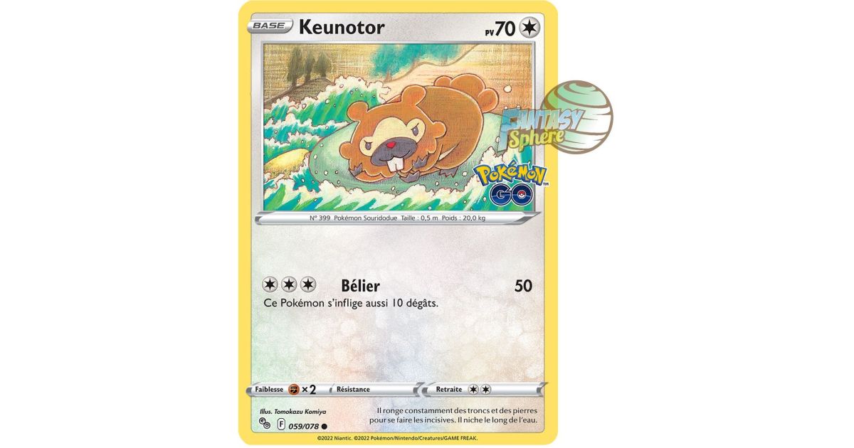 Keunotor - Commune 59/78 - Epee et Bouclier 10.5 Pokemon GO - Fantasy