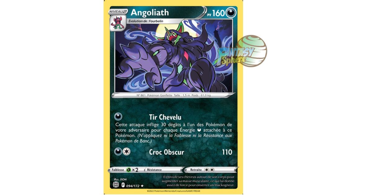 Angoliath - Rare 94/172 - Epee et Bouclier 9 Stars Etincelantes ...