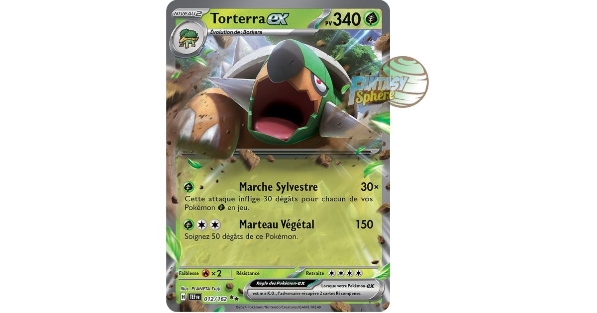 Pokémon Torterra EX 012 / 162 Forces Temporelles | Rakuten
