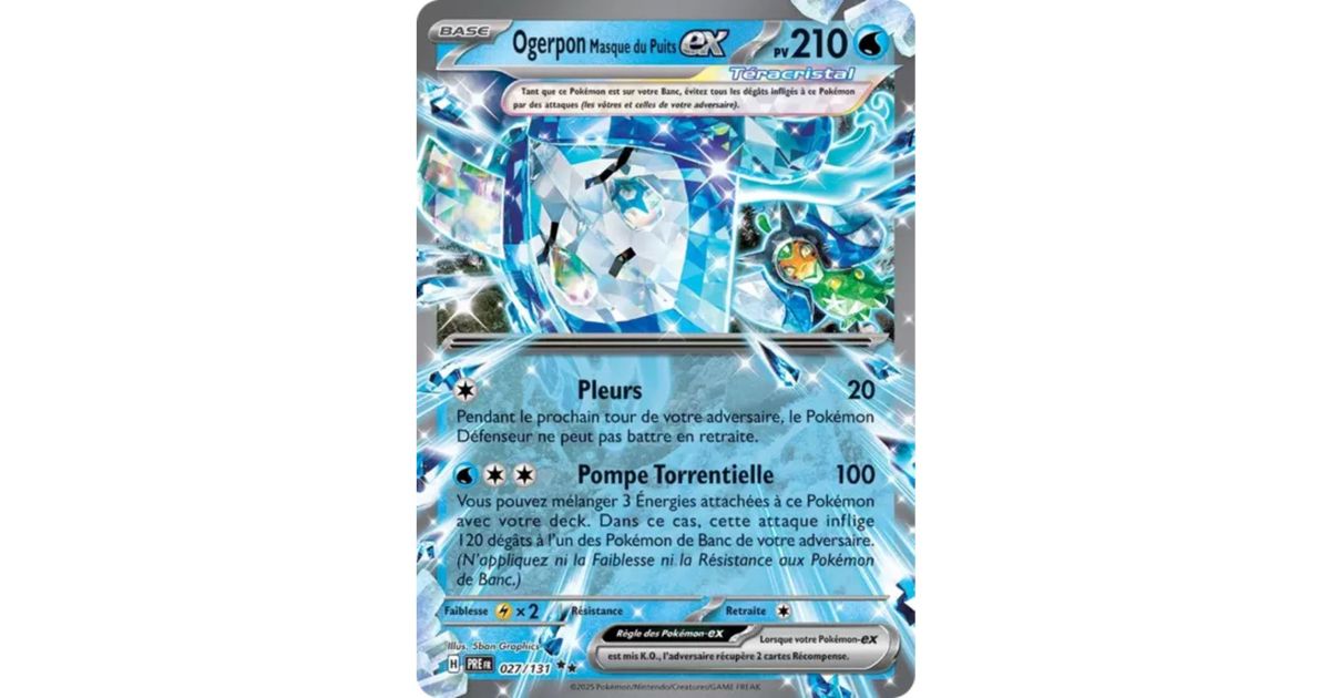 Ogerpon Masque du Puits EX 027/131 Évolutions Prismatiques | Kaufen auf
