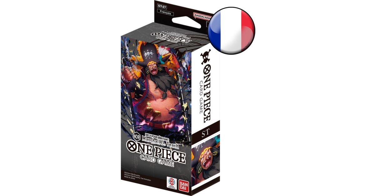 Deck Débutant One Piece Card Game - ST-27 : Black Marshall D. Teach - Version Française + 1 Booster OP-11