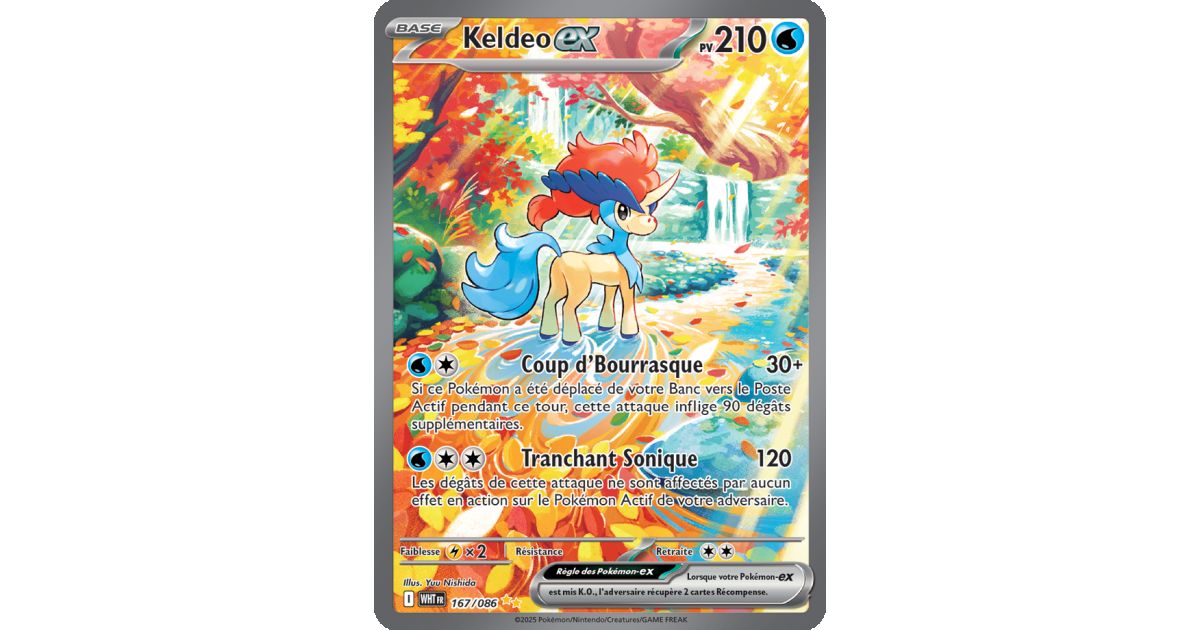 Keldeo Ex 030/086 - Coffret 10 Cartes Pokémon Françaises - Ultraboost X Écarlate Et Violet