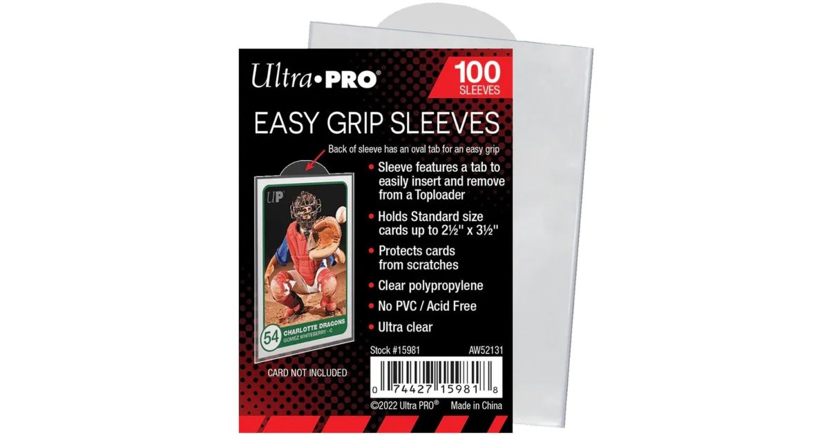 Ultra Pro – Sleeves Protèges Cartes Transparentes – 100 Pièces – Pour Cartes Standard 63,5x88,9 Mm – Jusqu’à 35 Points
