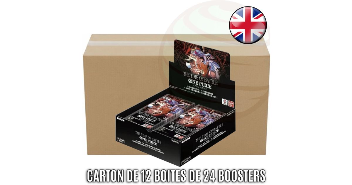 Carton de 12 Boites de 24 Boosters - OP16 : The Time of Battle - One ...