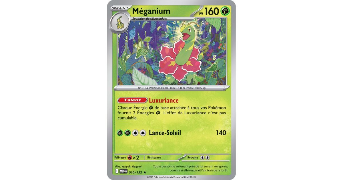 MEGANIUM 010/132 - Neuf - Holo - Me01 - Carte Pokemon EUR 1,49 - FR