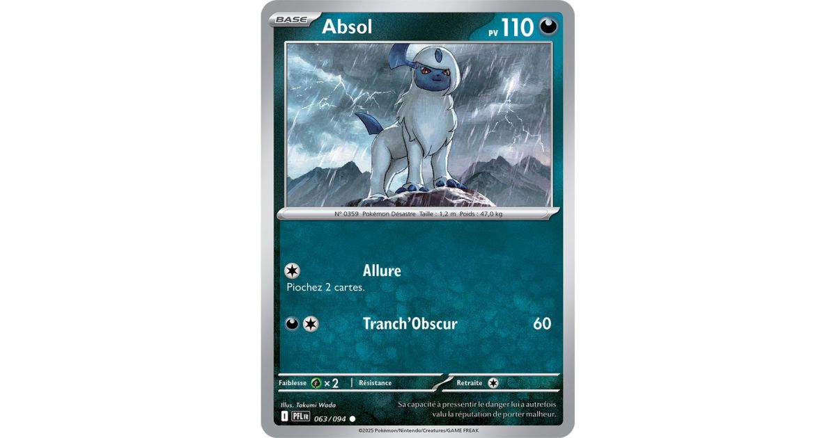 Absol - Reverse 63/94 - Méga-Evolution 2 Flammes Fantasmagoriques ...