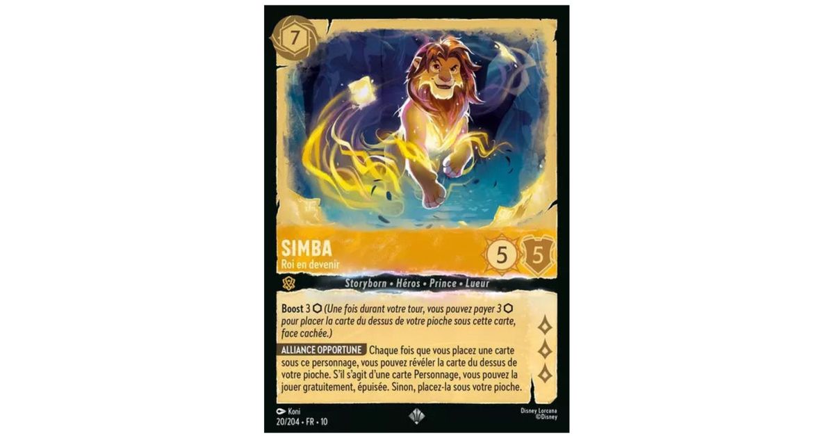 Trois Lueurs Rouges Dessin Fantasy Simba, Roi en devenir - 20/204 - WHW - Lueurs dans les Profondeurs ...
