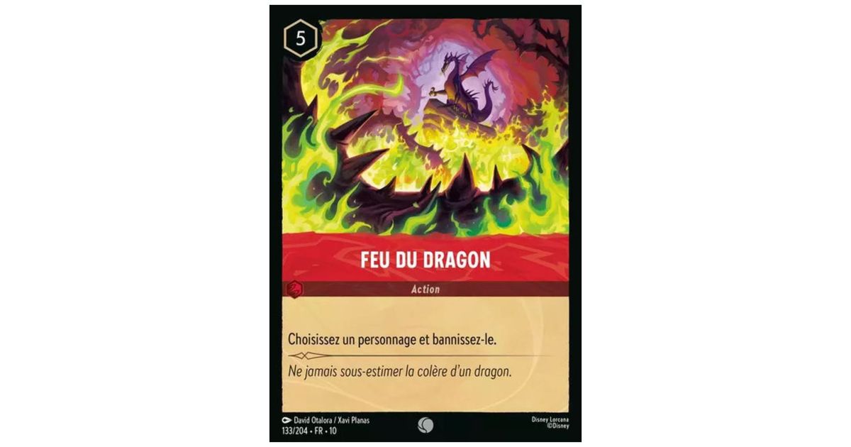 Trois Lueurs Rouges Dessin Fantasy Feu du Dragon - 133/204 - WHW - Lueurs dans les Profondeurs - Brillante ...