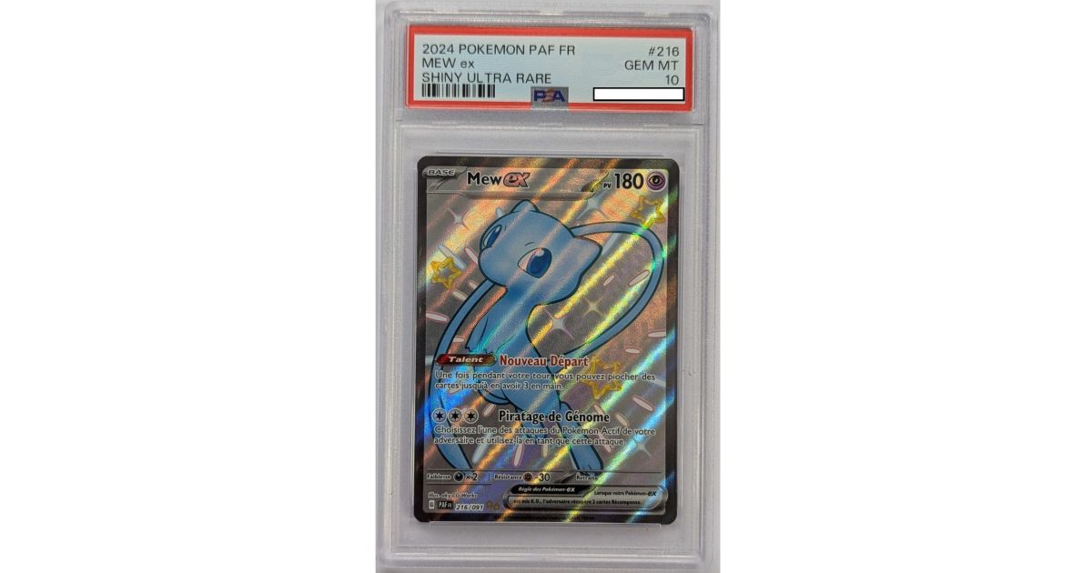 PSA 10 - Gem Mint] - Carte Gradée - Mew ex 216/091 - Ecarlate & Violet : Destinées de Paldea - 2024 - Pokémon - Français - Fantasy Sphere