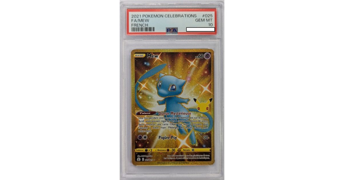 PSA 10 - Gem Mint] - Carte Gradée - Mew 025/025 - Epee & Bouclier 