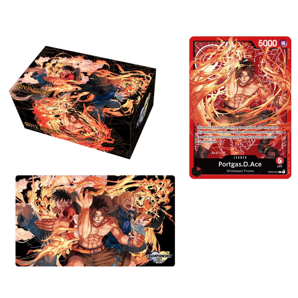 Item One Piece Card Game - Coffret - Spécial Goods Set - Ace/Sabo/Luffy - Anglais