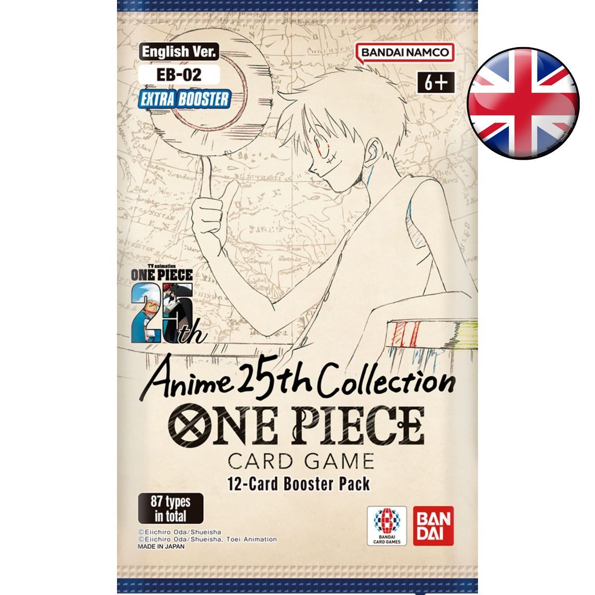 One Piece CG - Extra Booster - Anime 25th Collection - EB-02 - EB02 - EN