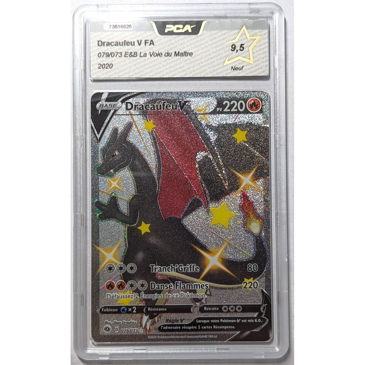 Item [PCA 9,5 - Neuf] - Carte Gradée - Dracaufeu V FA 079/073 - E&B La Voie du Maître - 2020 - Pokémon - Français