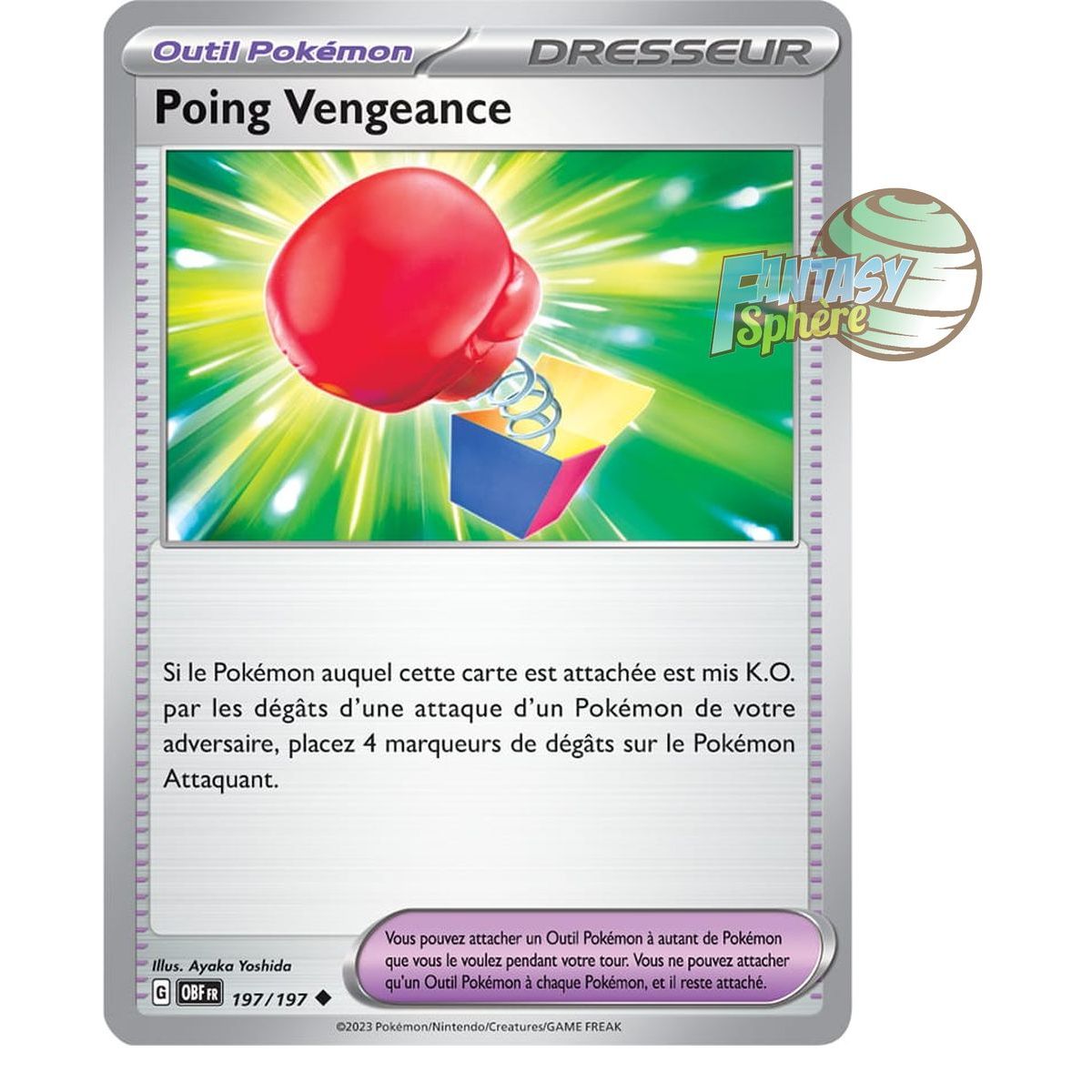 Item Poing Vengeance - Peu Commune 197/197 - Ecarlate et Violet Flammes Obsidiennes